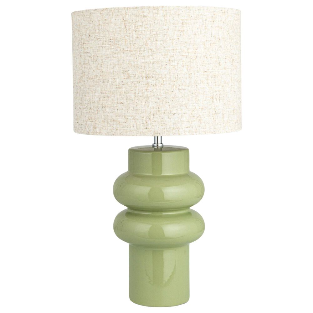 Creative Coop Leo Table Lamp in Green, , large