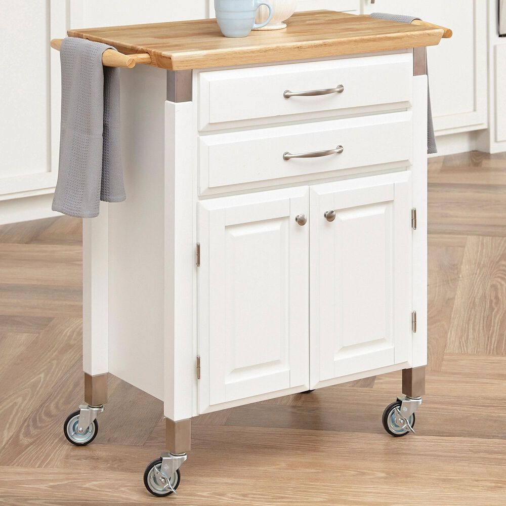 Homestyles Dolly Madison Kitchen Cart in Off-White, , large