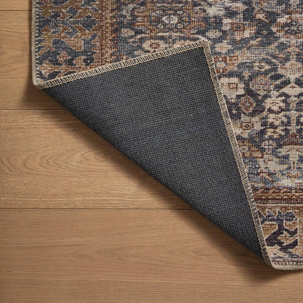 Amber Lewis x Loloi Georgie 2&#39;3&quot; x 3&#39;9&quot; Denim and Spice Area Rug, , large