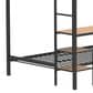 Pacific Landing Campus Full Over Twin Workstation Bunk Bed in Matte Black, , large