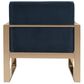 Safavieh Vasco Accent Chair in Navy Velvet, , large