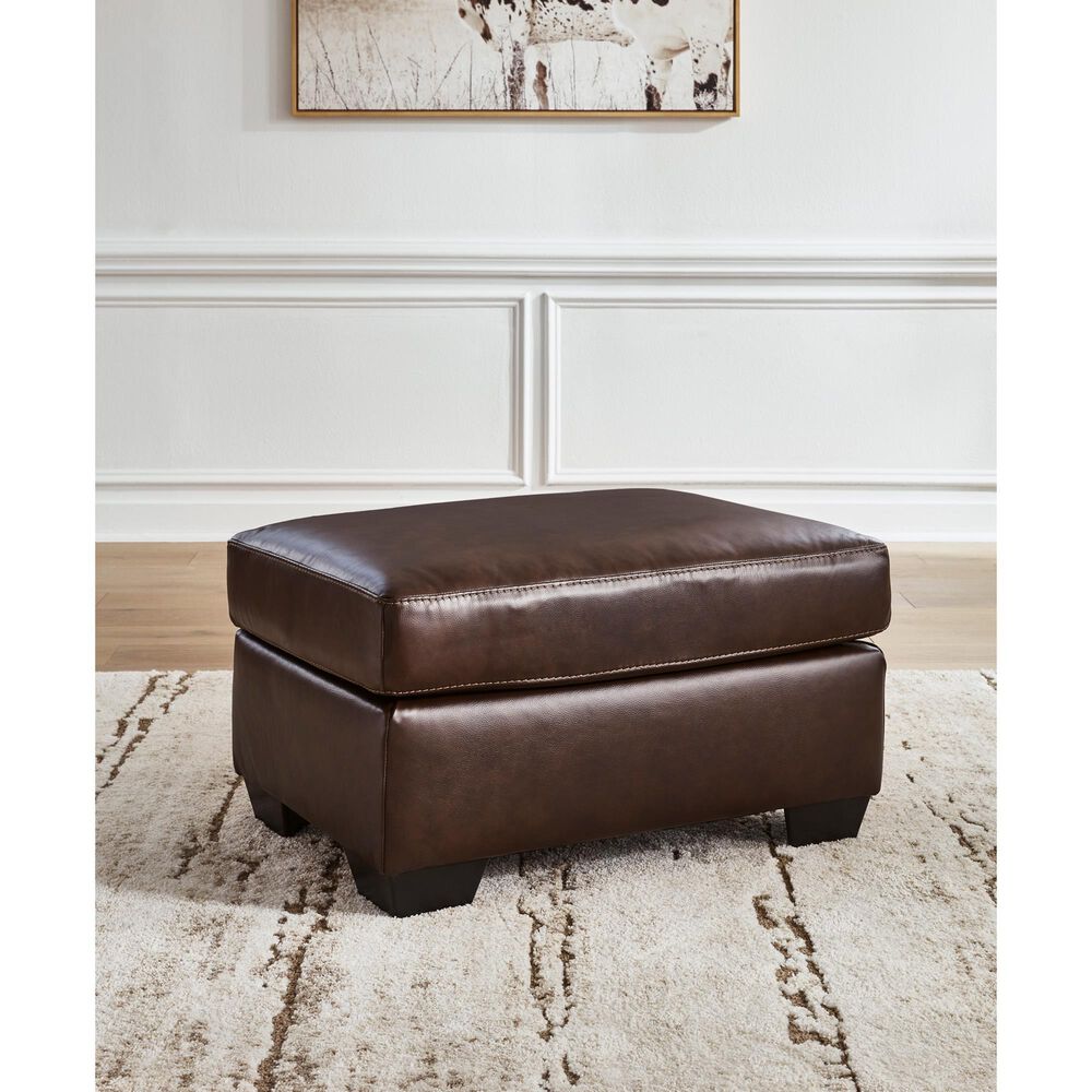 Ashley Santorine Ottoman in Dark Brown, , large