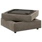 Ashley OPhannon Storage Ottoman in Putty, , large