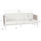 Linon Home Decor Claiborne 3-Seater Outdoor Sofa in White, , large