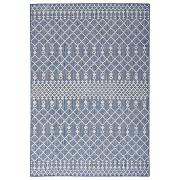 Nourison Positano Southwestern Navy Blue 4" x 6" Indoor/Outdoor Area Rug, , large