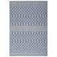 Nourison Positano Southwestern Navy Blue 4" x 6" Indoor/Outdoor Area Rug, , large
