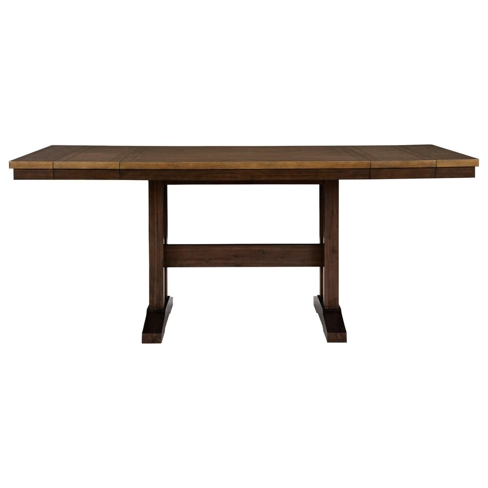 Ashley Rylandeen 62"-86" Dining Table in Light Brown and Dark Brown - Table Only, , large