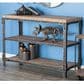 Maple and Jade 2-Shelf Console Table in Brown and Dark Rusted, , large
