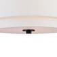 Vaxcel Burnaby 3-Light Semi-Flush Mount in Black, , large
