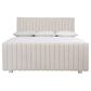 Bernhardt Silhouette King Upholstered Bed in Eggshell and Onyx, , large