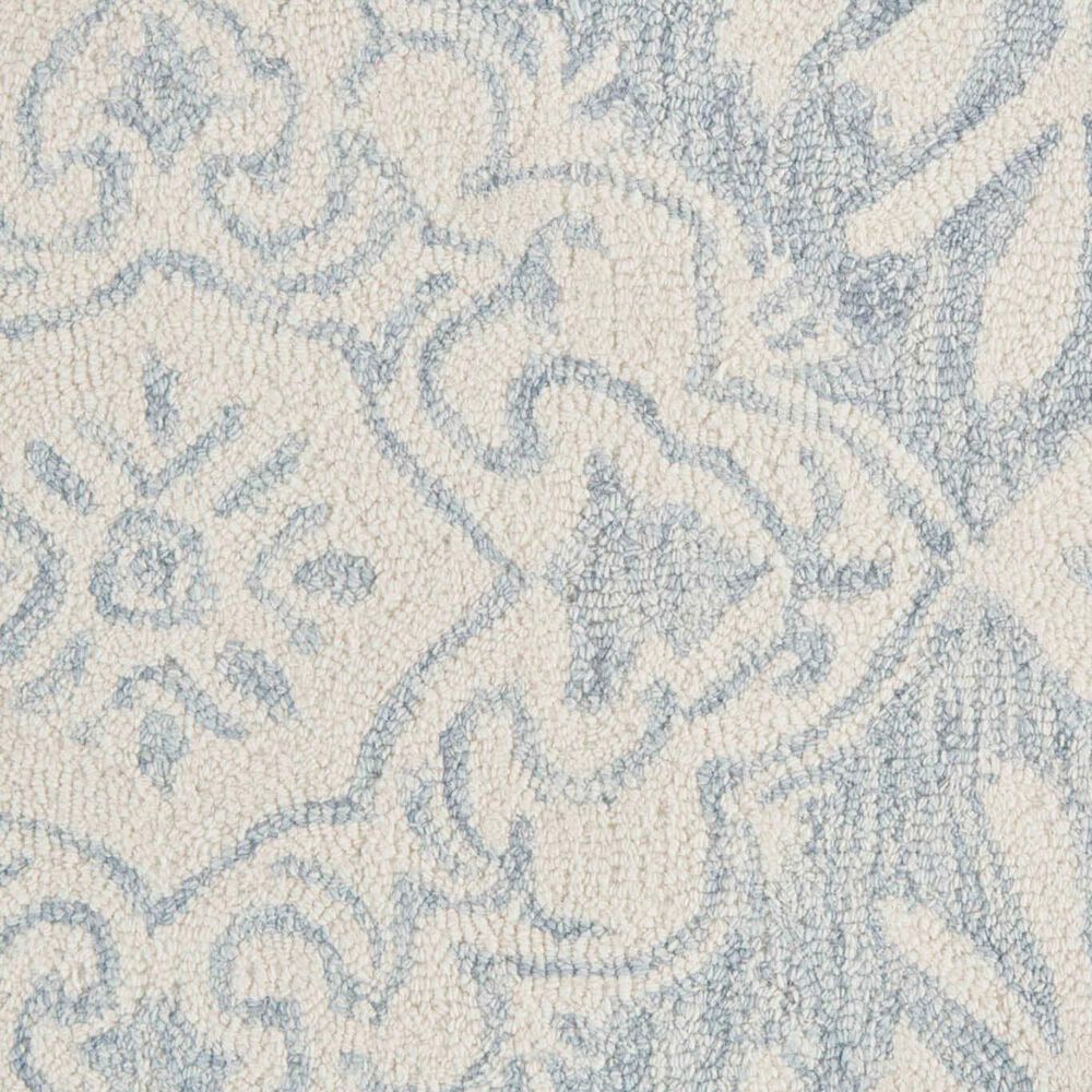 Feizy Belfort Floral 2&#39; x 3&#39; Blue and Gray Area Rug, , large