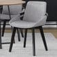 LumiSource Cosmo Accent Chair with Fabric Cushion in Grey, , large
