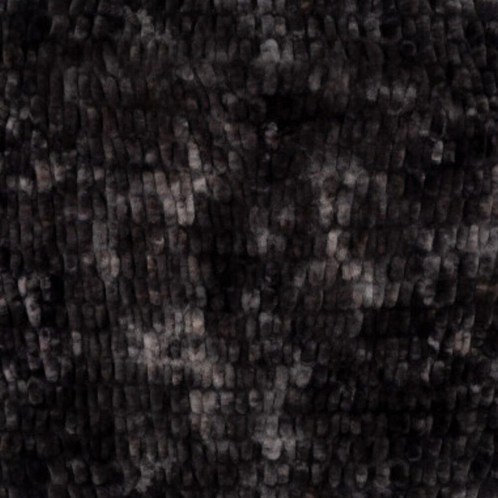 Timberlake 60" x 80" Ruched Faux Fur Throw Blanket in Black, , large