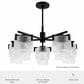 Hunter Ontario Jasmine Roth 5-Light Chandelier in Matte Black, , large