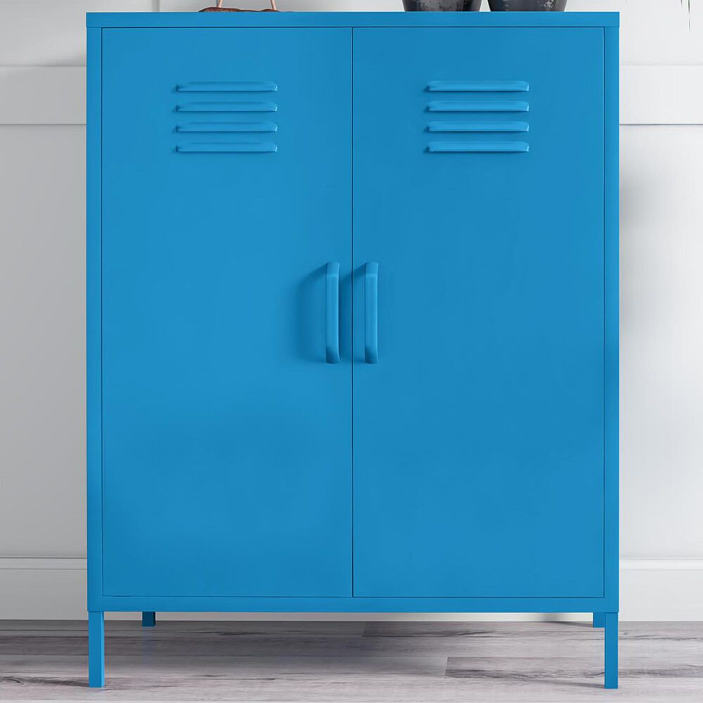 Novogratz Cache 2-Door Storage Cabinet in Blue, , large
