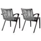 Blue River Nabila Outdoor Dining Chair with Gray Rope in Dark Earth (Set of 2), , large
