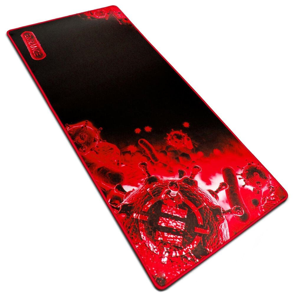 Enhance Pathogen XXL Extended Large Gaming Mouse Pad in Red and Black, , large
