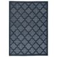 Nourison Easy Care 9" x 12" Navy Blue Indoor/Outdoor Area Rug, , large