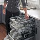 LG 24" Built-In Pocket Handle Dishwasher with 3rd Rack in Black Stainless Steel, , large