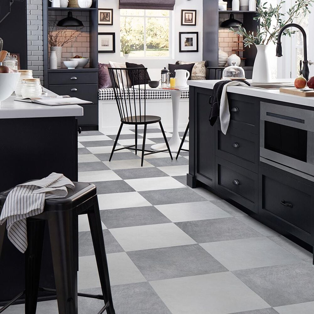 Mannington Flex Villa Cement 18&quot; x 18&quot; Luxury Vinyl Tile, , large