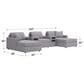 Ashley Modmax 5-Piece Sectional with Audio Consoles in Granite, , large