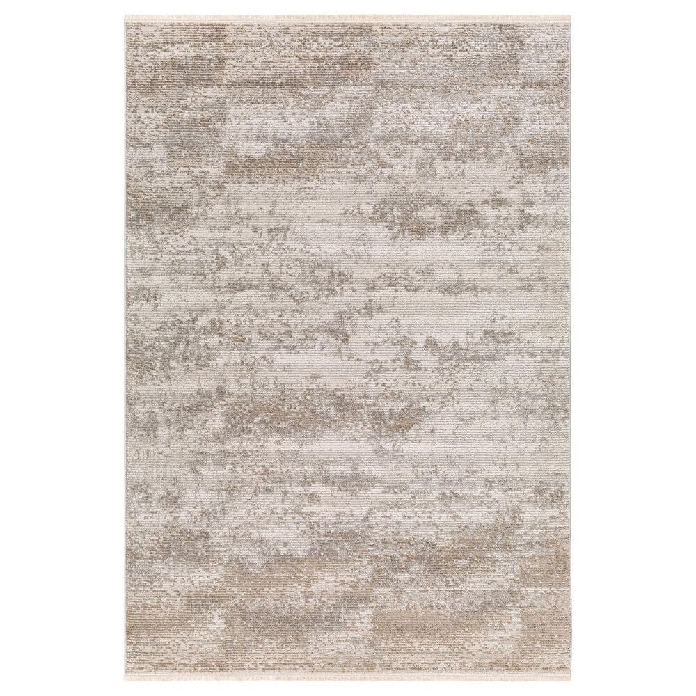 Surya Masha Abstract 6"7" x 9" Ivory, Cream, Gray and Light Brown Area Rug, , large