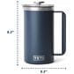 YETI Rambler 34 Oz French Press with Twist-To-Lock Lid in Black Forest Green, , large