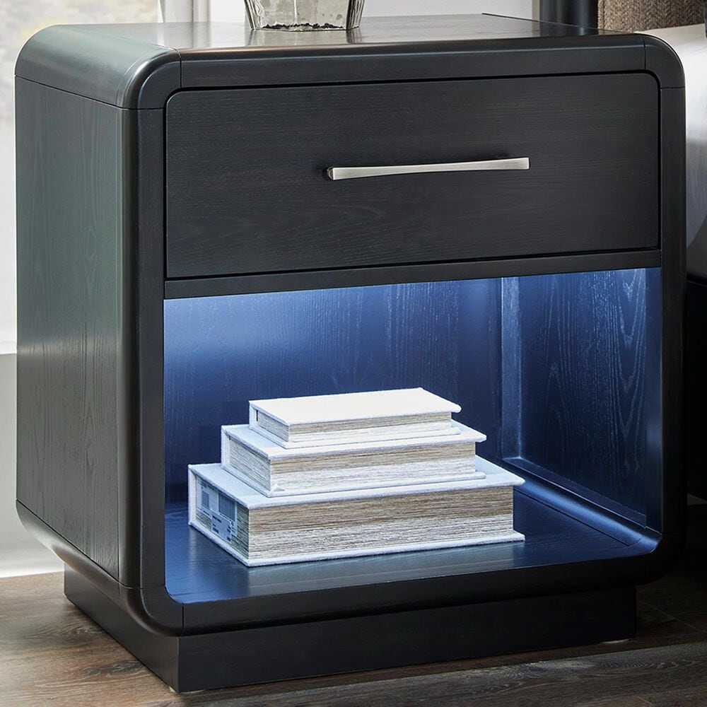 Millenium Rowanbeck Nightstand in Black, , large