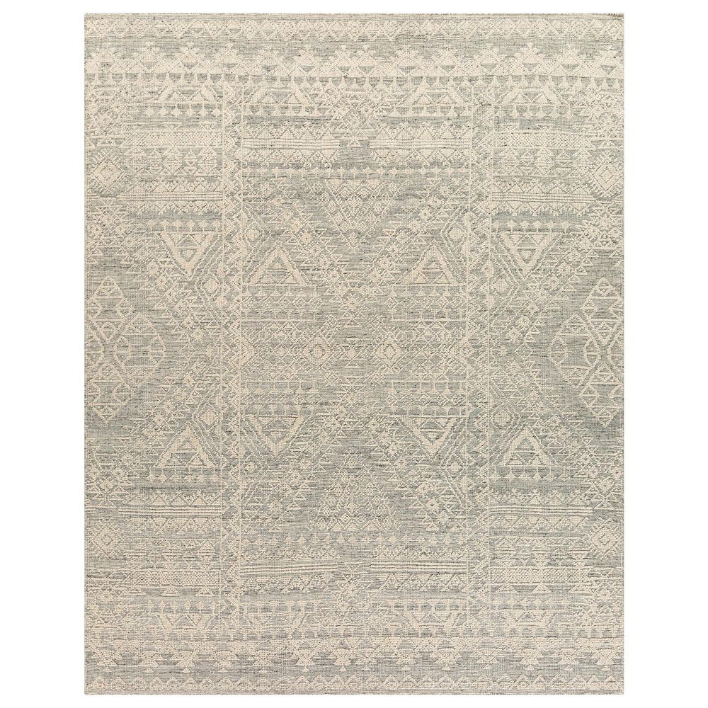 Surya Tunus 9" x 12" Medium Gray, Ink and Beige Area Rug, , large