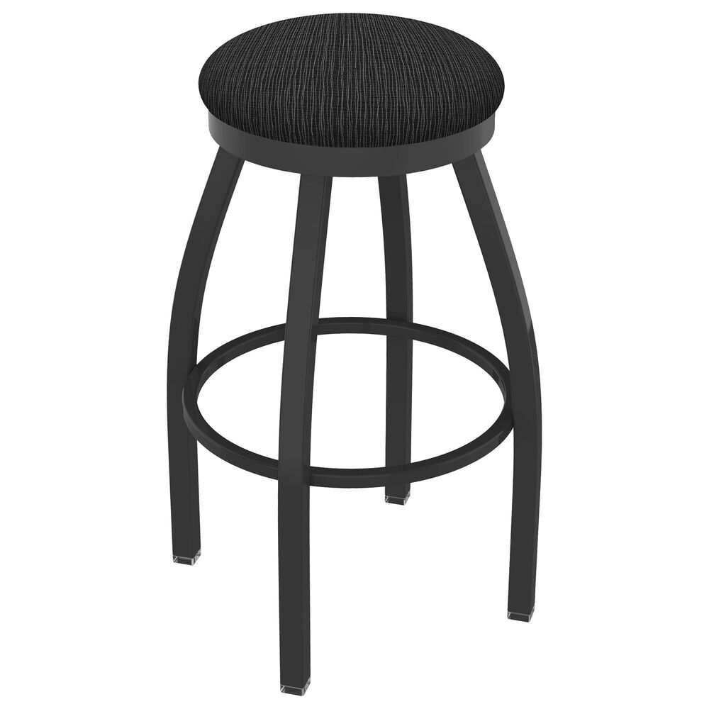 Holland Bar Stool 802 Misha 25" Swivel Counter Stool with Pewter and Graph Coal Seat, , large