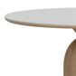 CASABIANCA HOME Andrea Wood and Ceramic Pedestal Dining Table, , large