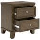 Ashley Queen Bed and Two Nightstands in Medium Brown, , large