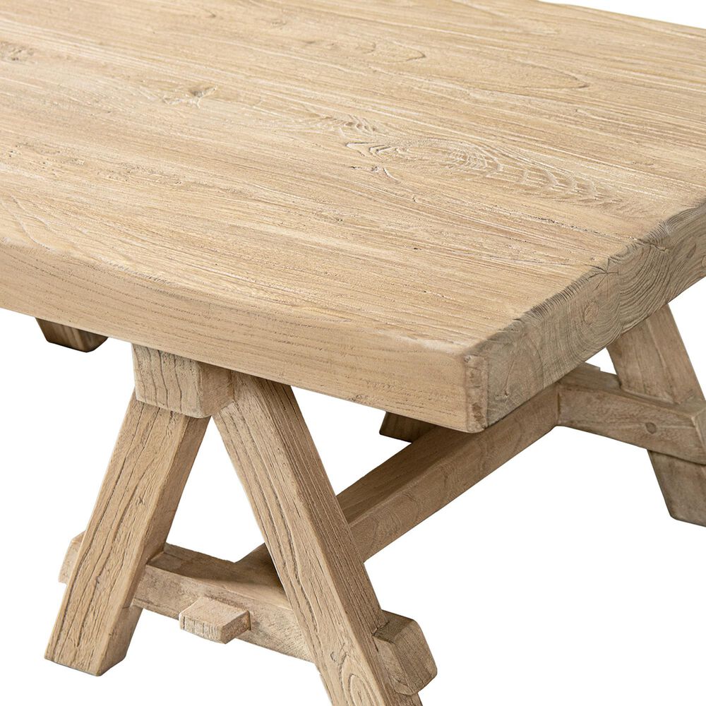 Jennifer Taylor Home Hawthorne 48" Coffee Table in Heritage Light Natural Brown, , large