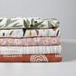 Babyletto Terracotta Rainbow Muslin Swaddle in White and Brown, , large