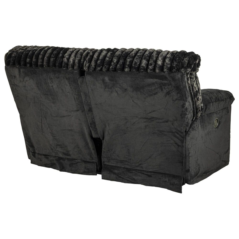 Catnapper Comet Lay Flat Reclining Loveseat in Black, , large