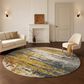 Dalyn Rug Company Lumara Graphite 8" Round Indoor/Outdoor Area Rug, , large