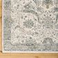 Surya Dresden White, Medium Gray, Gray, Light Slate, Denim and Mustard 2"7" x 3"11" Area Rug, , large