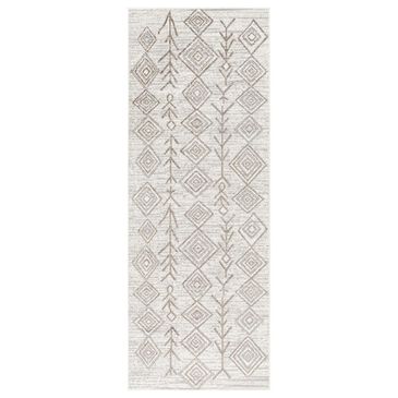 Surya Carpet, Inc. Lavadora 2"7" x 7"3" Gray, Brown and Light Beige Runner, , large