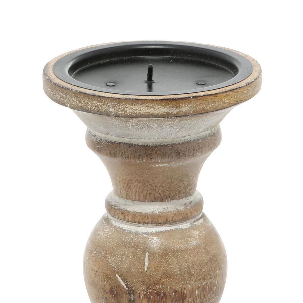 Maple and Jade 6&quot;, 8&quot;, 10&quot; Decorative Candle Holder in Light Brown &#40;Set of 3&#41;, , large