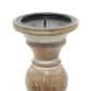 Maple and Jade 6", 8", 10" Decorative Candle Holder in Light Brown (Set of 3), , large