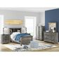 Ashley Frandern Twin Bookcase Panel Bed in Warm Gray, , large
