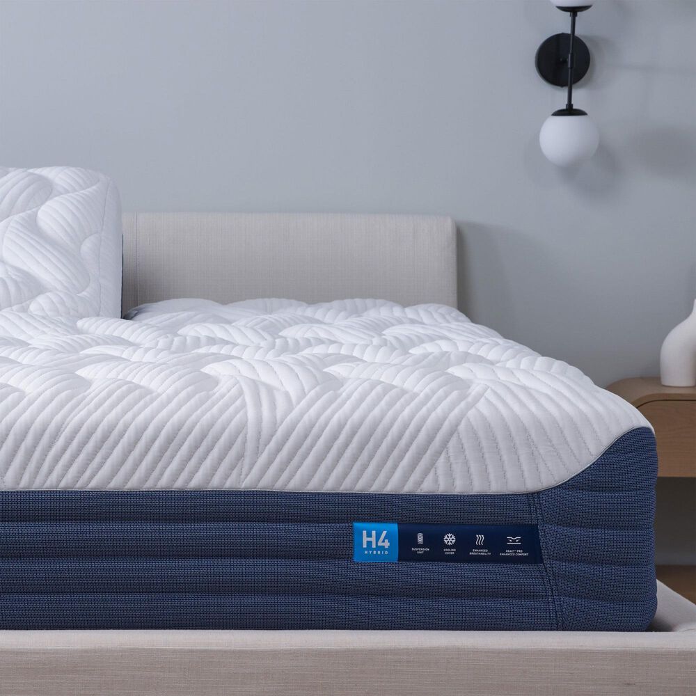 Bedgear H4 Hybrid Medium Pillow Top Flex Head Queen Mattress in a Box, , large