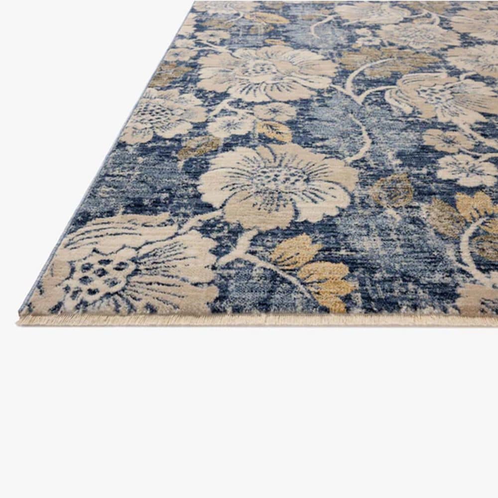 Loloi Eileen Denim and Natural 2&#39;6&quot; x 7&#39;6&quot; Runner, , large