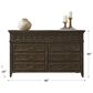 Belle Furnishings Paradise Valley 8-Drawer Dresser in Saddle Brown, , large