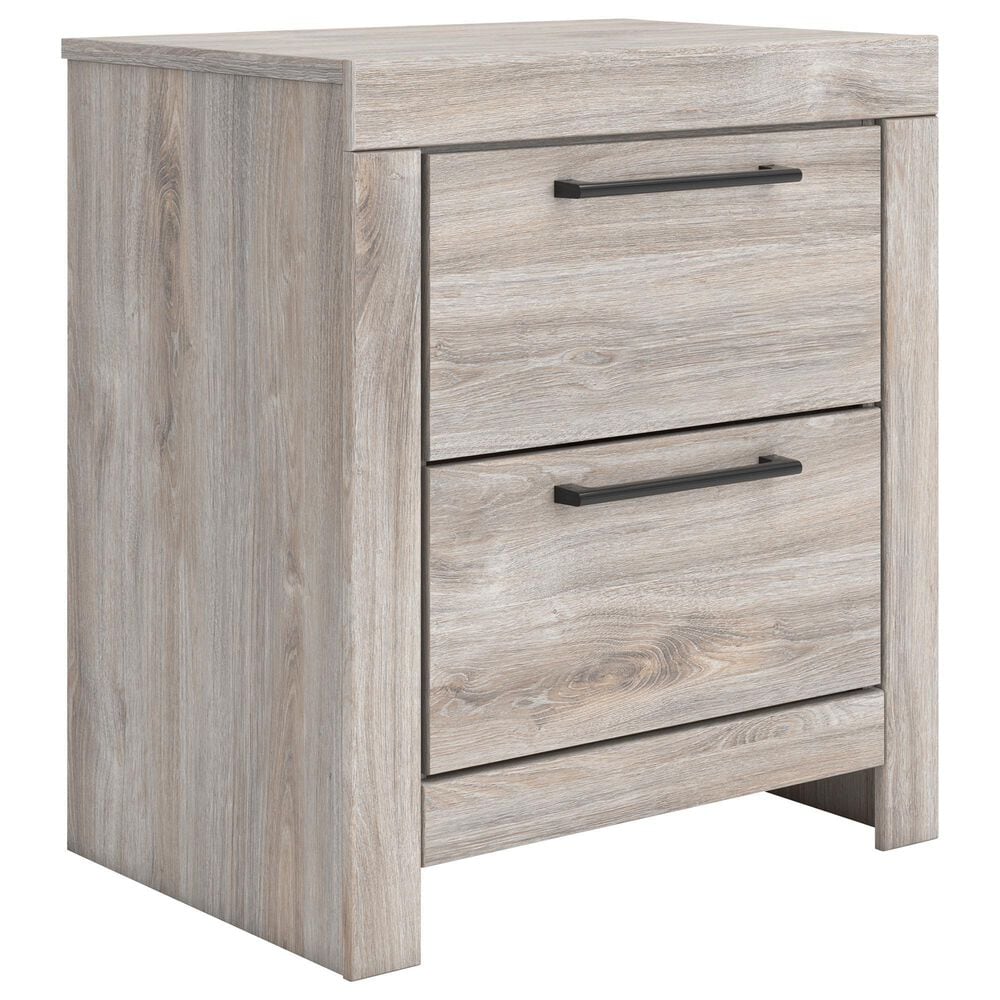 Ashley Broachmyn 2 Drawer Nightstand in Light Gray, , large