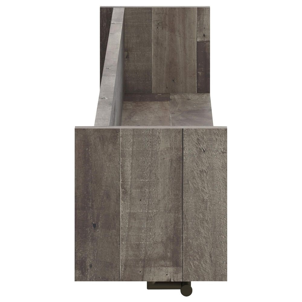 Ashley Neilsville Wall Mounted Coat Rack with Shelf in Gray and Brown, , large