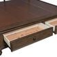 Riva Ridge Oxford 3-Piece Queen Sleigh Storage Bedroom Set in Cocoa with USB Ports, , large