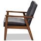 Baxton Studio Sorrento Arm Chair in Grey, , large