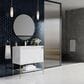 James Martin Mantova 35.4" Single Bathroom Vanity in Glossy White and Champagne Brass with 2 cm Glossy White Solid Surface Top and Rectangular Sink, , large