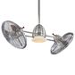 Minka-Aire Gyro 42" Dual Ceiling Fan with LED Lights in Brushed Nickel and Chrome, , large